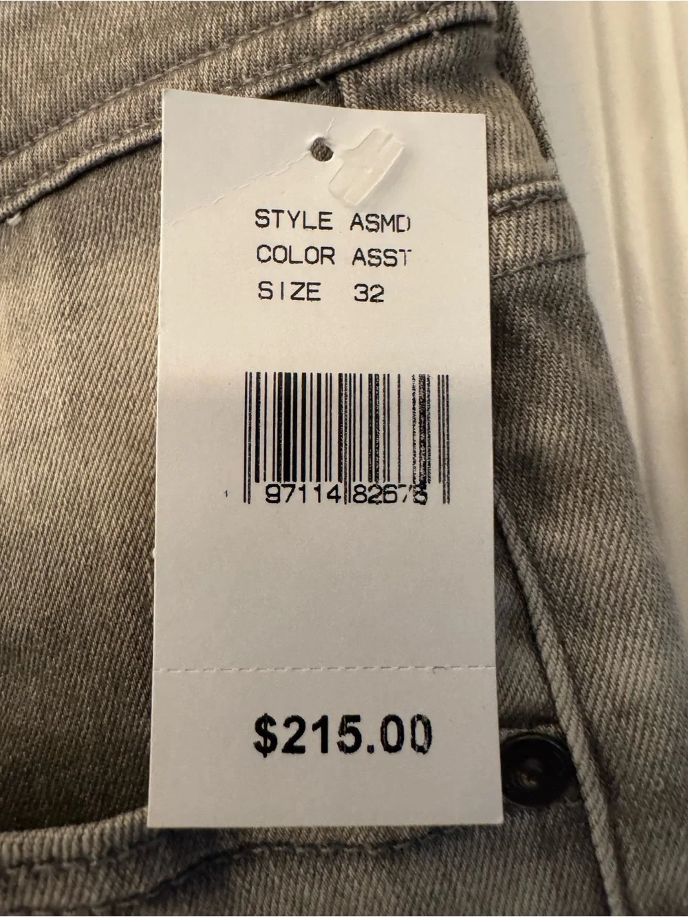 AG Adriano Goldschmied Dylan Slim Skinny Gray Wash Denim Men’s Jeans Size 32 - Picture 5 of 16